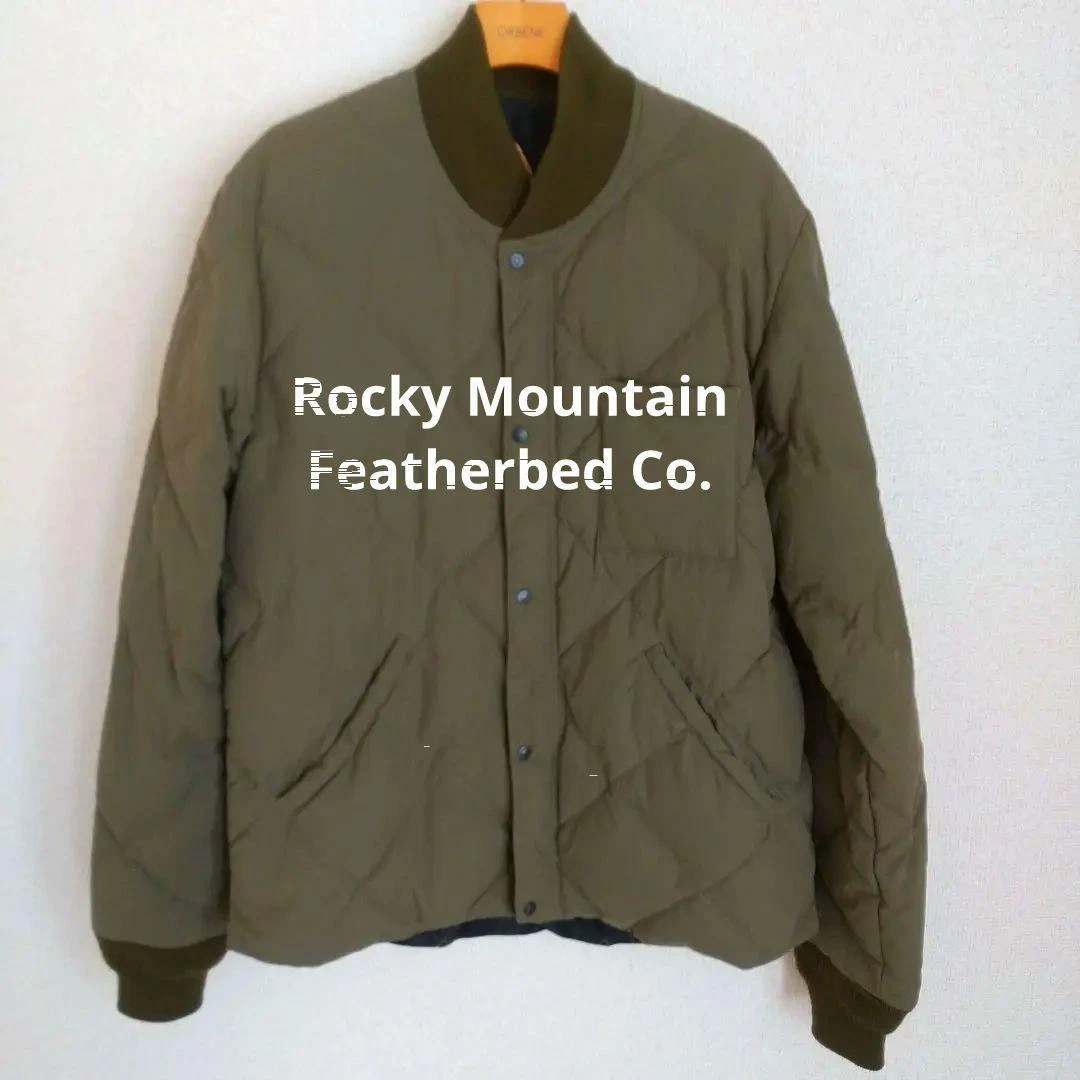Rocky Mountain MA -1 Down Jacket Size 38 Olive Used From Japan | eBay