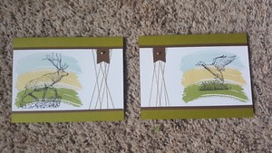 2 Stampin' Up! Wilderness Awaits Cards