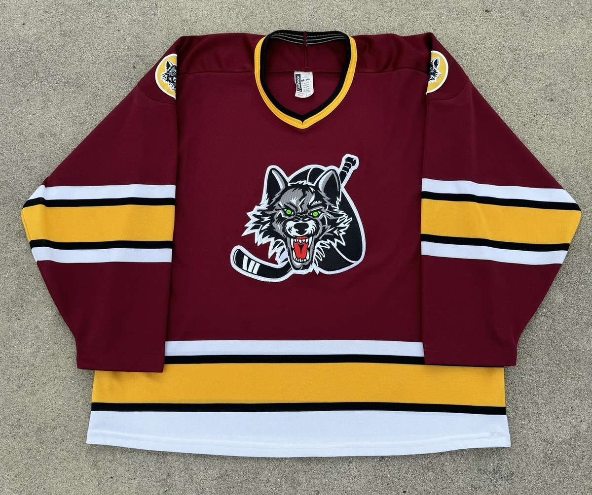 Vintage 80s 90s Made In Canada Chicago Wolves IHL AHL Hockey