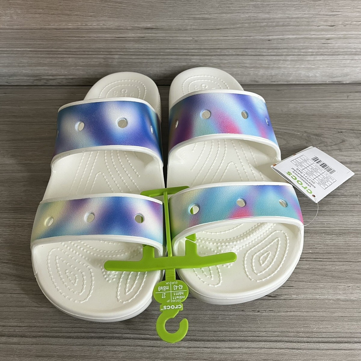 Crocs Classic Solarized Sandal Tie Dye White Blue Pink  display picture 1
