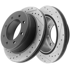 Rear Drilled Brake Rotors for Chevrolet Silverado 2500 3500 Classic 2007-2010