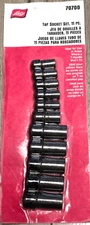 Lisle 1/4" & 3/8" dr 11pc Master Tap Holding Socket Set with holder #70700