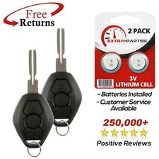 2 New Replacement Uncut Keyless Entry Remote Key Car Fob Notch For Bmw Lx8 Fzv