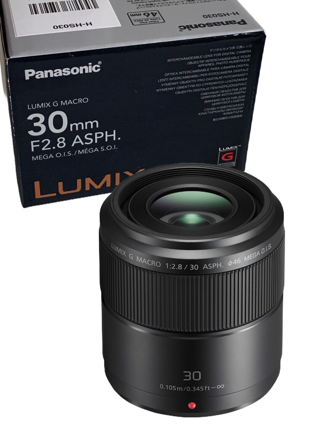 Neuf Panasonic LUMIX G MACRO 30 mm f/2,8 ASPH. MEGA O.I.S. Objectif  [H-HS030]