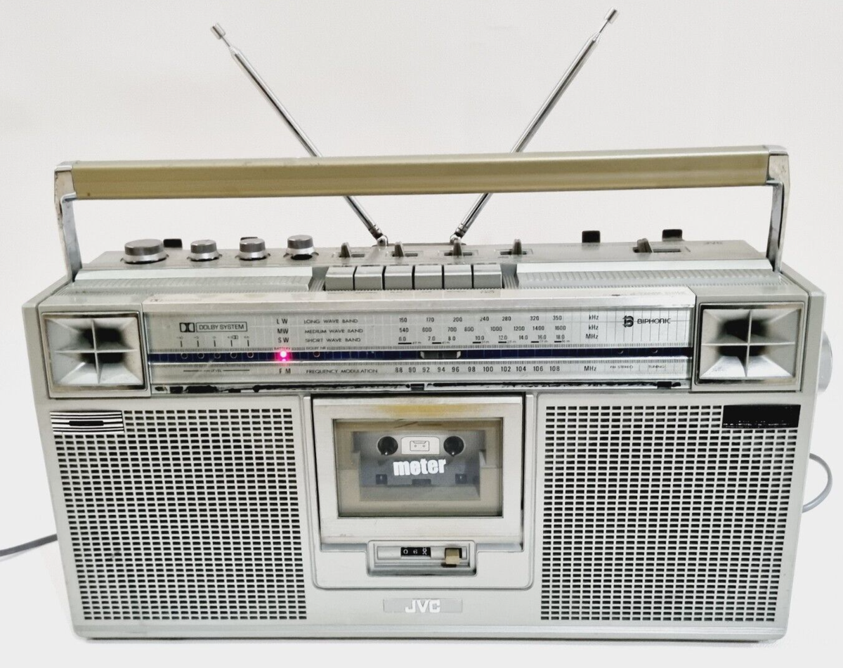 VINTAGE JVC RC-656 L Boombox Cassette Radio Recorder - Parts only