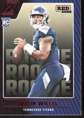 2022 9163E PANINI ZENITH RED ZONE Malik Willis Rookie Tennessee Titans #103