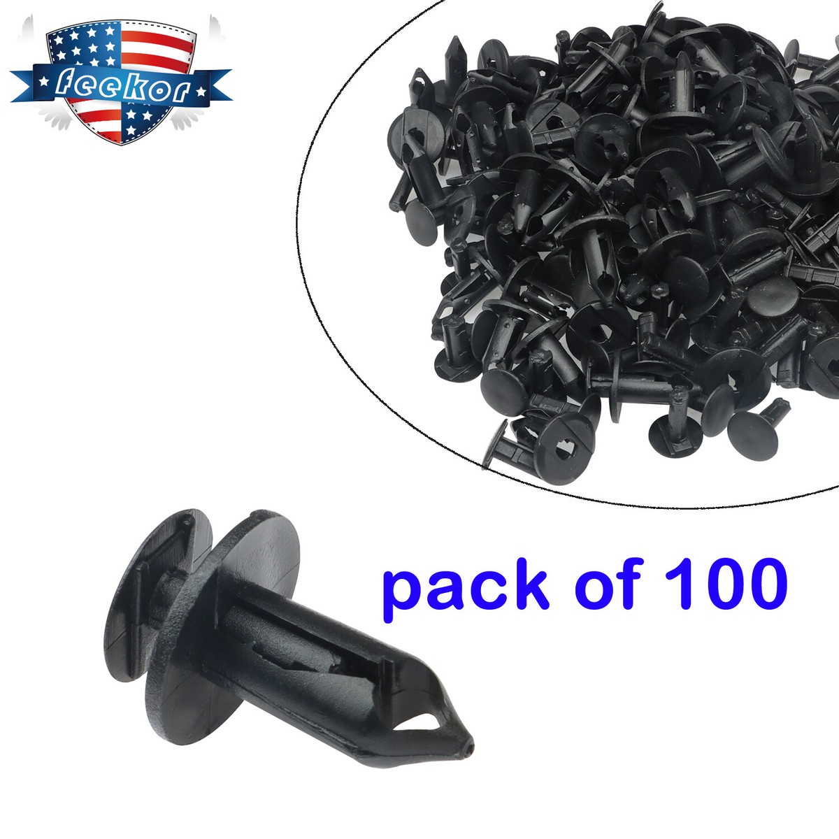 GoaMotors 121 Pcs Wrangler Grille Fastener Retainer Clips, 4...