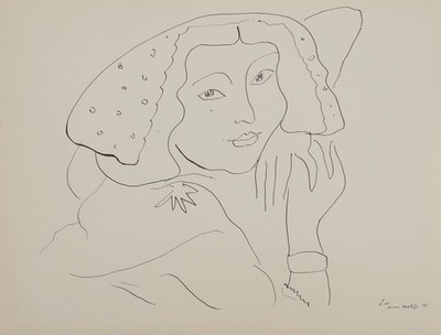 Henri MATISSE: Woman With Tender Gaze - Signed Lithograph