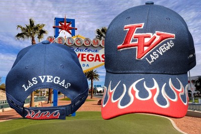 Las Vegas Racing Flames Cap  Hat VEGAS