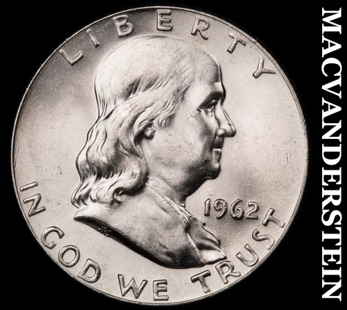1962-D Franklin Half Dollar - Choice Gem Brilliant Uncirculated++  #G7177
