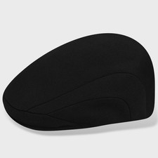 Kangol Men's Tropic 507 Polyester-Cholorfiber Blend Ivy Cap, Black, Size Options