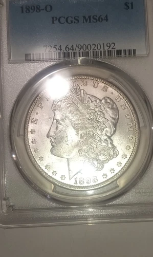 1898 Morgan Silver Dollar New Orleans PCGS MS64