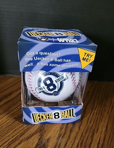 New 2017 Milwaukee Brewers Bob Uecker Magic 8-Ball SGA Mr Baseball HOF MLB - Picture 4 of 7