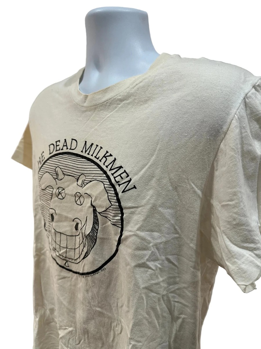 RARE Vintage (Mens Large) 1983 The Dead Milkmen Band Tee View 2