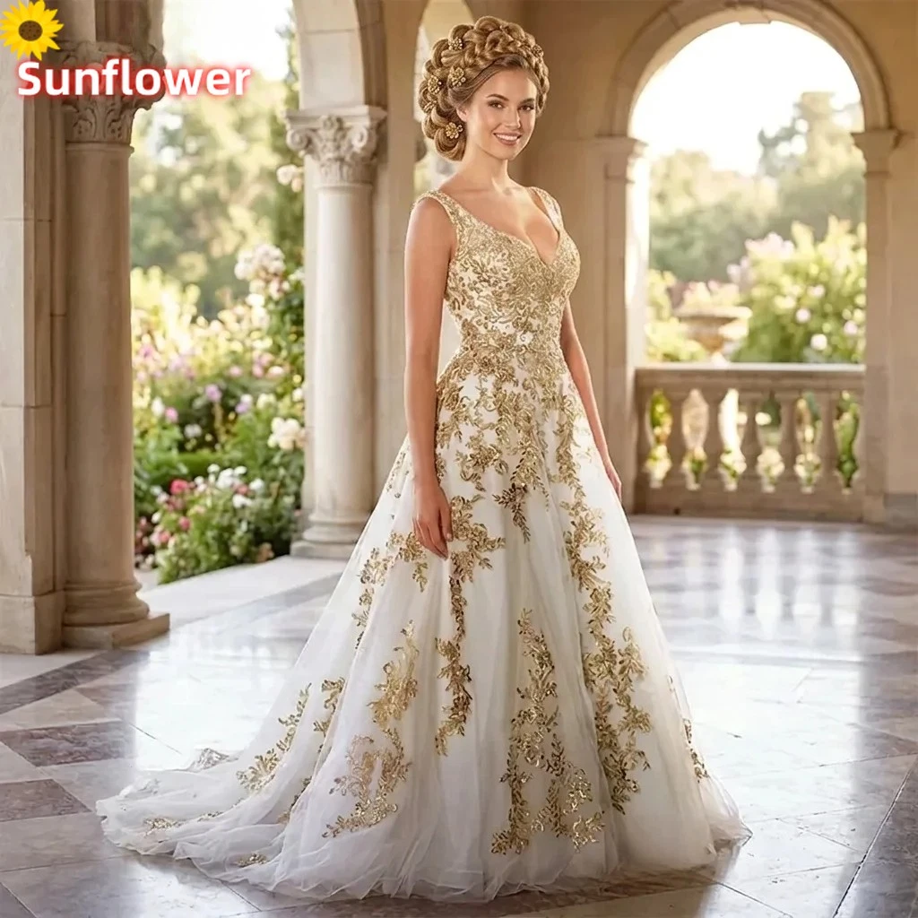 Gold Wedding Dresses products for sale | eBay
