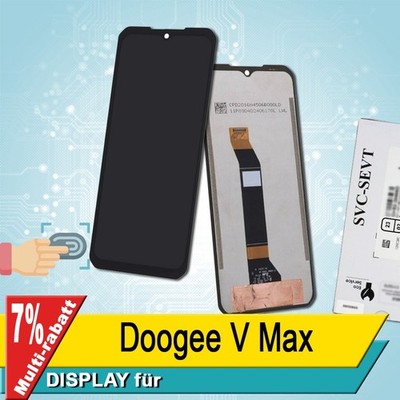 Display für Doogee V Max Bildschirm Service Pack Schwarz