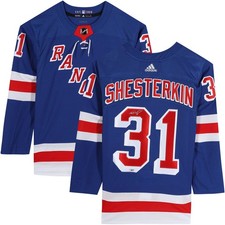 Igor Shesterkin New York Rangers Autographed Blue Adidas Authentic Jersey