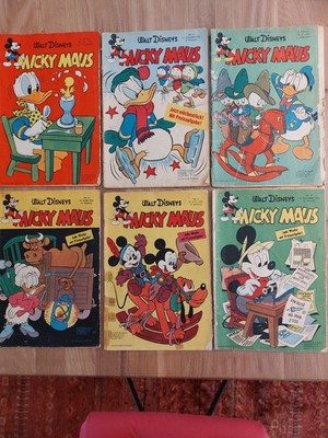 micky maus hefte konvolut aus 1956, 1957 und 1958