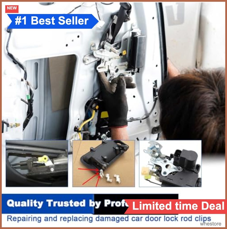 Stying Rod 160PCS Car Door Lock Rod Clip Assortment 16 Styles Cylinder Retainer ...