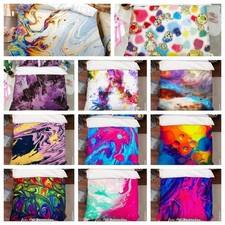 3D Marble Texture Liquid Colorful Quilt Cover Duvet Cover Comforter set