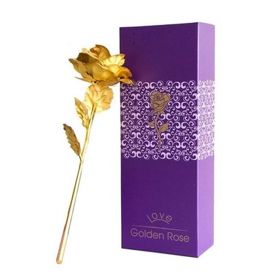 24 Karat Gold Rose, vergoldete ewige Rose, Blume 24 Karat Gold für Valentinst...