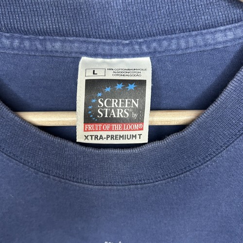 Vintage Ernest Shackleton Endurance South Tee Shirt Mens Large Faded Navy Blue - Picture 9 of 9