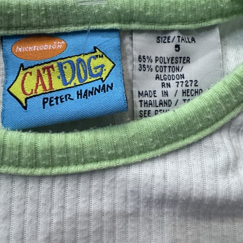 Vintage Nickelodeon CatDog Shirt Size 5 Kids Y2K 2000s - Picture 4 of 5