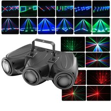192 LED RGBW Stage Light Multi-Pattern Disco Light Laser Lighting DMX512 Party