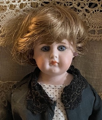 Antique 19  German Bisque Closed Mouth Kestner Doll With Nice Outfit