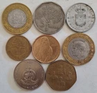 Lot World Coins 8 Coins Haiti Fiji Lebanon Comoros Vanuatu Seychelles,...