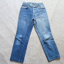 Vintage Levi's 501 Jeans Womens 24x24 Blue Button Fly Straight Made USA 80s