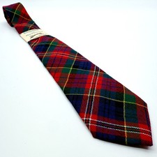 NWT MacPherson Clan Tartan Tie Made in Scotland 100 Pure New Wool Ingles Buchan
