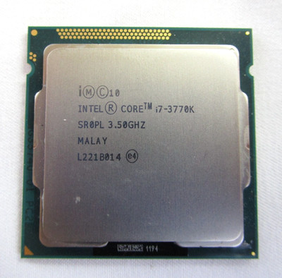 Intel Core i7-3770K, SR0PL 3.50 GHZ MALAY 4 Kern Prozessor, Sockel 1155,getestet