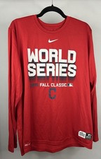 Nike Tee Cleveland Guardians World Series Fall Classic 2016 Long Sleeve Size XL