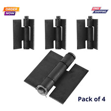 4Pc 4.4" Weld On Butterfly Hinges Heavy Duty Steel Farm Garage Trailer Gate Door
