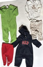 Bundle Baby Boy's Clothes 3 - 6 M -Hoodie One Piece, Matching Outfit, One Piece
