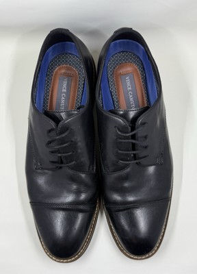 Vince Camuto Lamson Cap Toe Leather Oxford Mens 10.5 Black Dress Shoes
