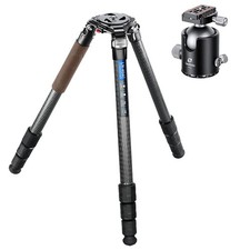 Leofoto LN-404C Carbon Fiber Tripod with HB-70 Ball Head Kit LN-404C-HB-70: NEW