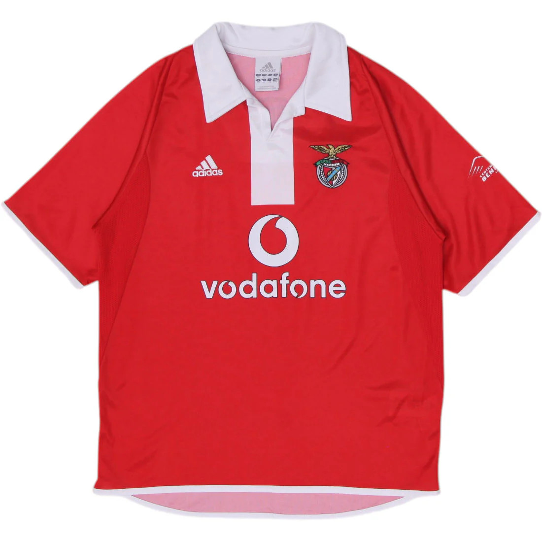 Vintage 20032004 Youth Boys Benfica Vodafone Home Soccer Jersey Size M