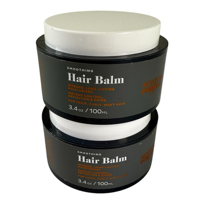 2 Scotch Porter Smoothing Hair Balm, For Thick, Curly, Wavy Hair, 3.4 oz ea NEW