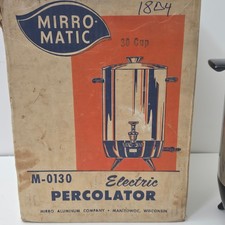 Vintage Mirro-matic Coffee Electric Percolato...
