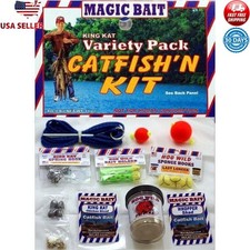 Catfish Fishing Kit 21 Pieces Lures Weights Swivels Bobbers Bait Holders New