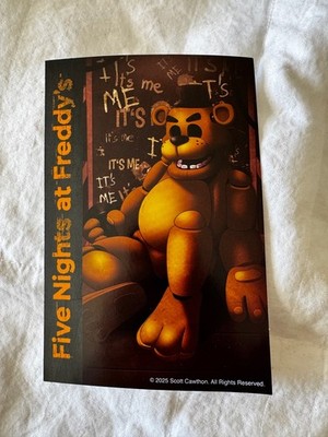 FIVE NIGHTS AT FREDDYS Post Card (BRAND NEW) Genuine