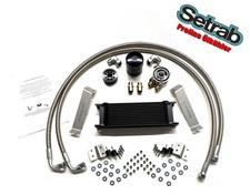 Oil Cooler KIT 13 Row Stainless Brackets for VW T5 2.0L TDI CFCA 180PS Bi-Turbo