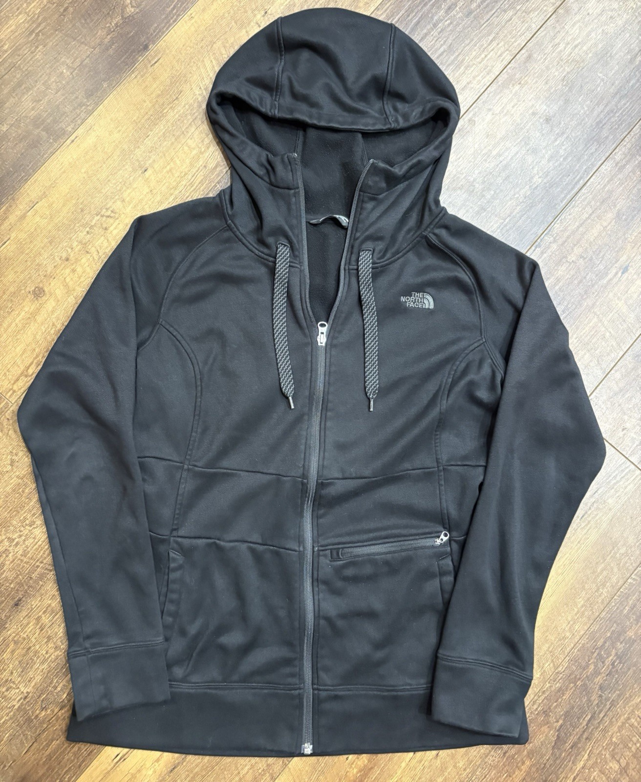 The North Face Women's Medium Black Fleece Lined Jacket Hoodie