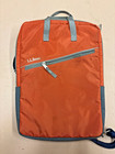 L.L. Bean Vintage Laptop Sleeve Case Messenger Bag Orange/Gray Tech Briefcase — photo 1