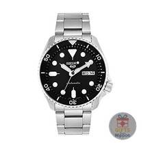 Seiko 5 Sports SRPD55K1 Automatic Watch 43mm Black Dial Silver Stainless Steel