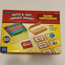 Lakeshore Match Sort Language Quickies PP576 Reading Comprehension 141 Cards