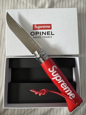 Limited Edition Supreme Opinel FrancNo.08 Folding Knife Red Brand New Never Used