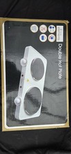 FINE ELEMENTS ELECTRIC DOUBLE HOT PLATE FOR LIMITED SPACES, UNUSED, BOXED